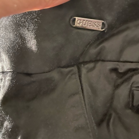 GUESS Black shiny Flared vintage low rise pants size 27 - Picture 16 of 16